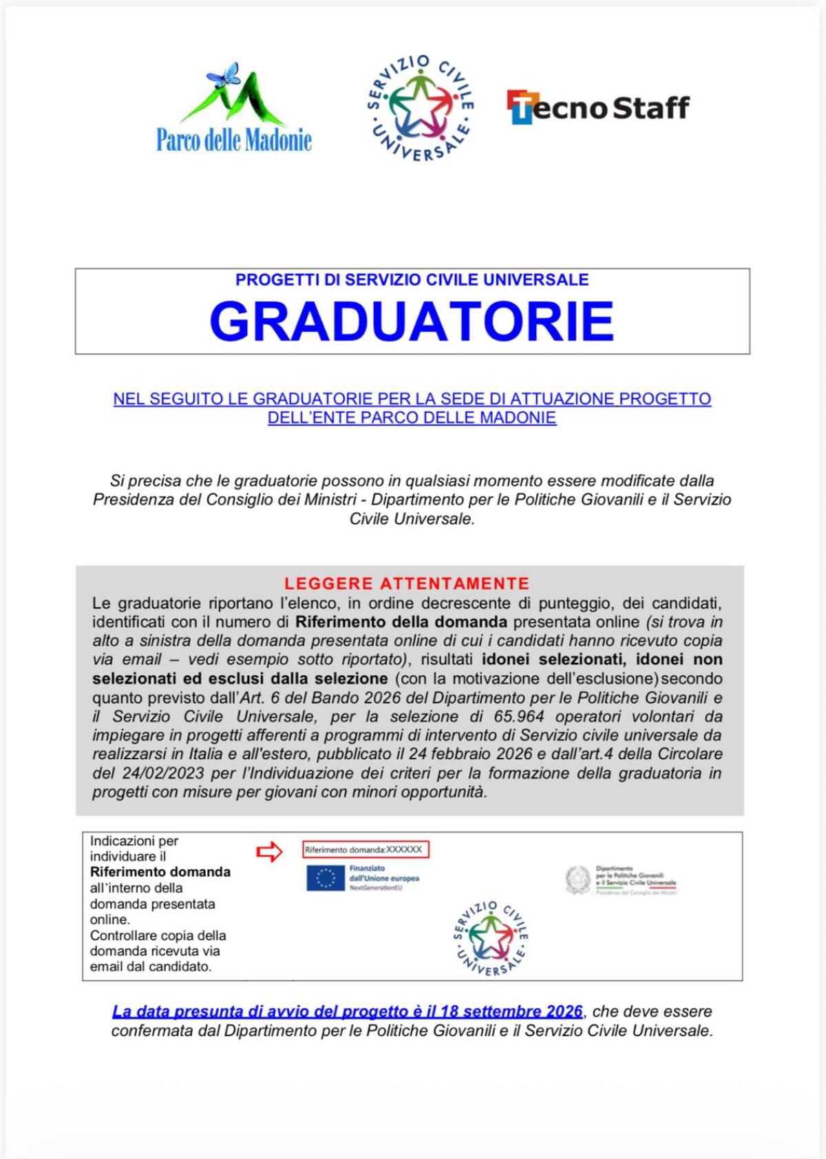 Servizio Civile Universale: online le graduatorie per 'Informazione in Comune' alle Madonie - 