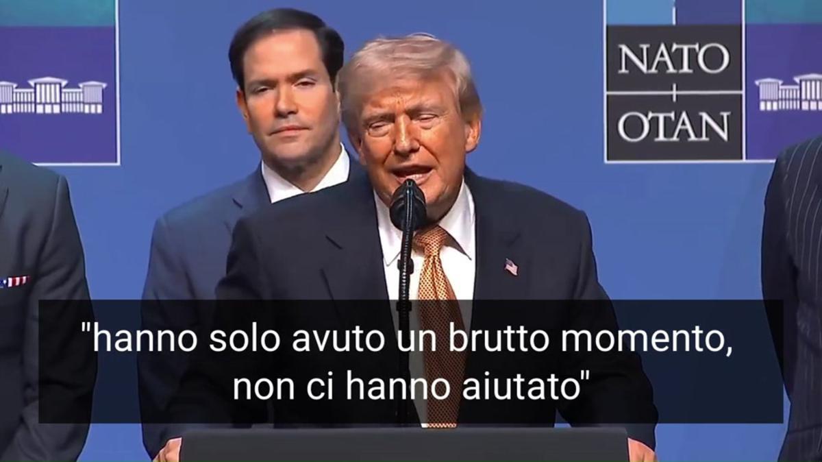 Trump: "L'Italia si è comportata bene, solo un brutto momento" - Video - 