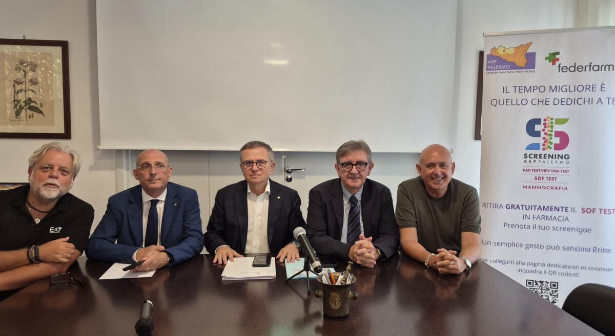 Screening oncologici a Palermo: Asp e Federfarma mobilitano 395 farmacie con Cucinotta e altri testimonial - 