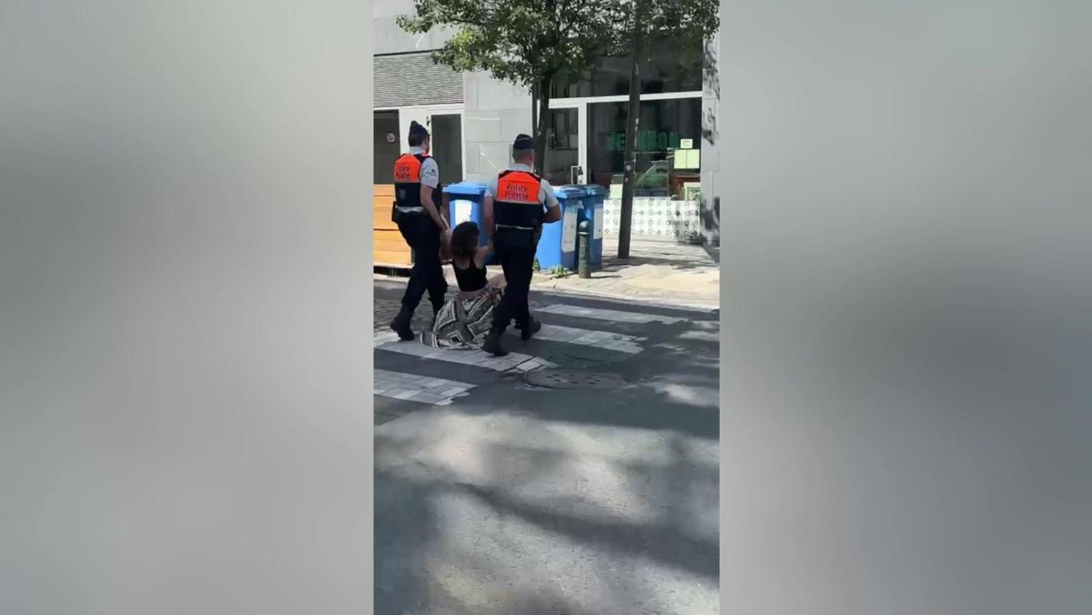 Bruxelles, il video dell'europarlamentare Scuderi trascinata dalla polizia: "Ero vicino sit-in neonazista" - 