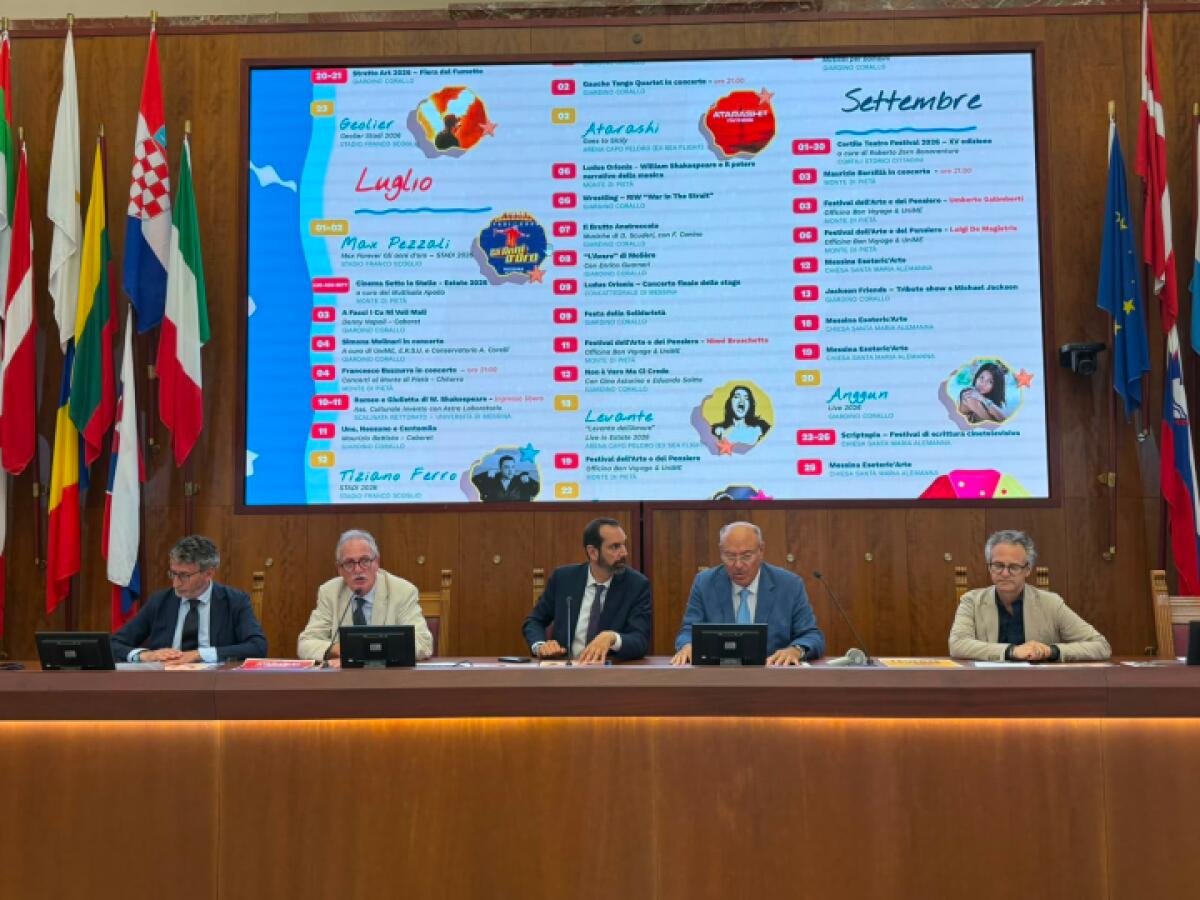 Messina E-state 2026: cartellone estivo tra musica, cinema e valorizzazione del territorio - 