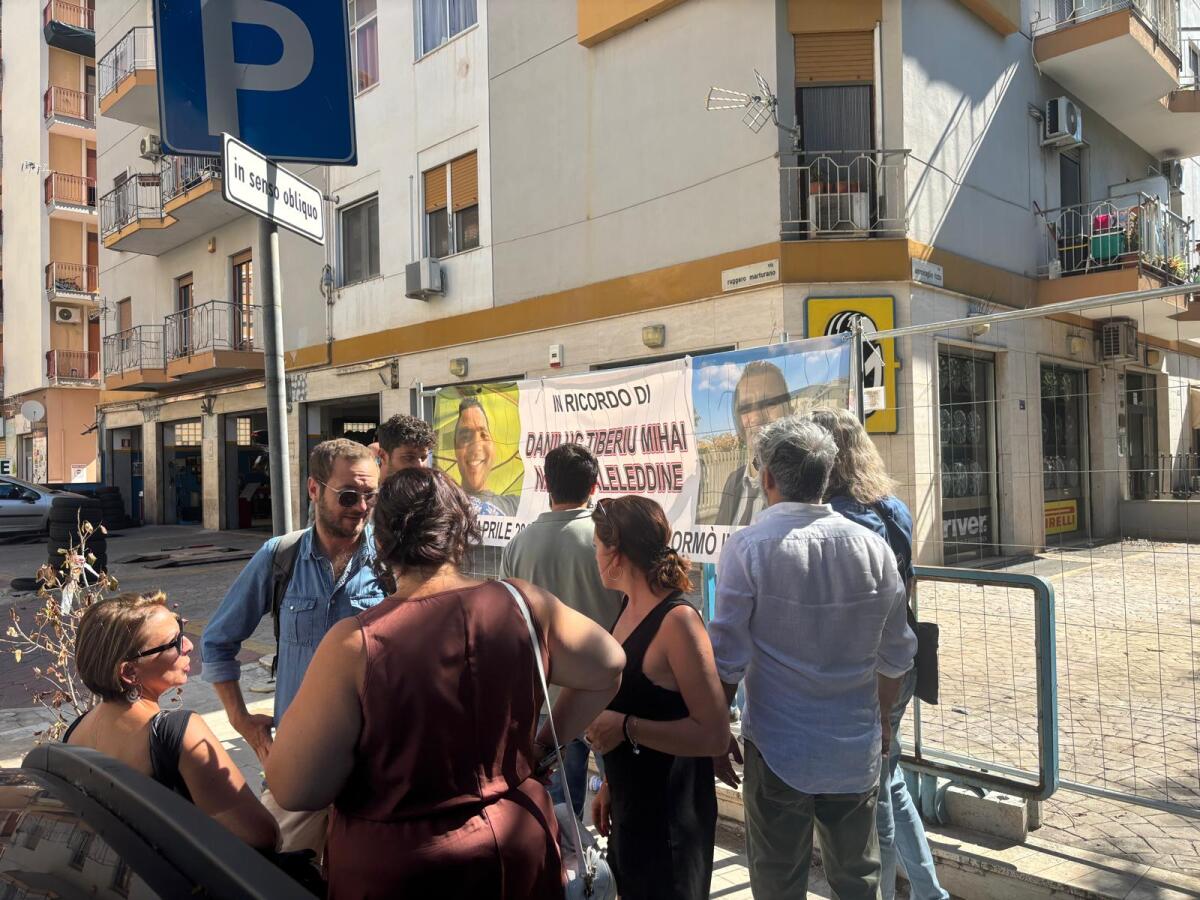 Presidio a Palermo per le vittime della gru in via Marturano: sindacati chiedono risposte - 