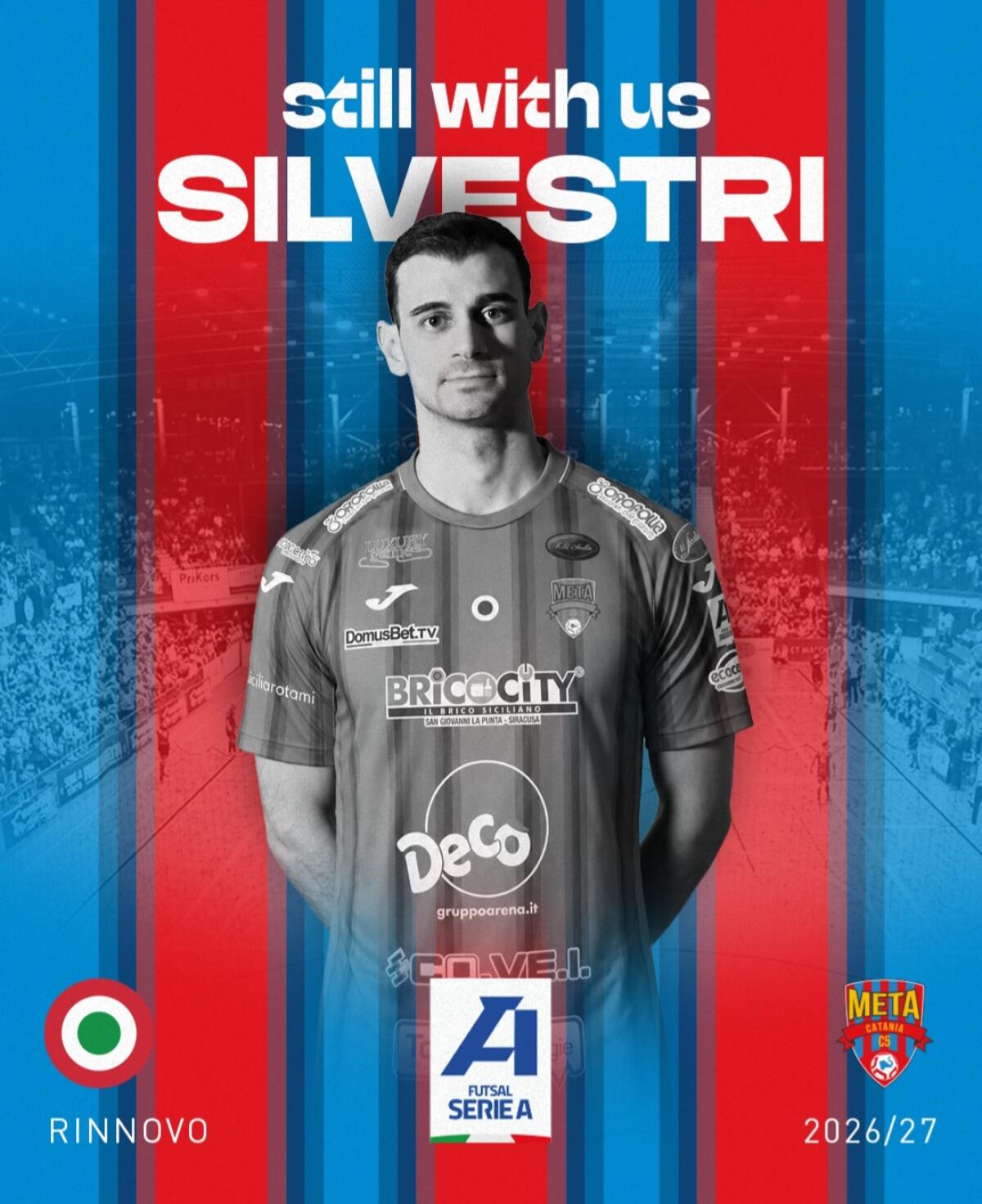 Meta Catania rinnova Maurizio Silvestri: la favola rossazzurra continua - 