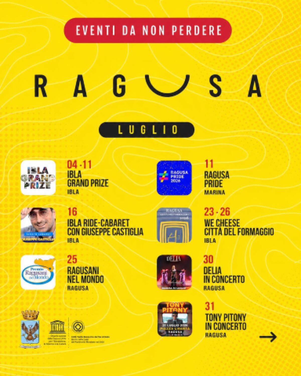 Ragusa, estate 2026: Delia, Tony Pitony, Fedez e Radio Deejay tra Piazza Libertà e la Marina - 