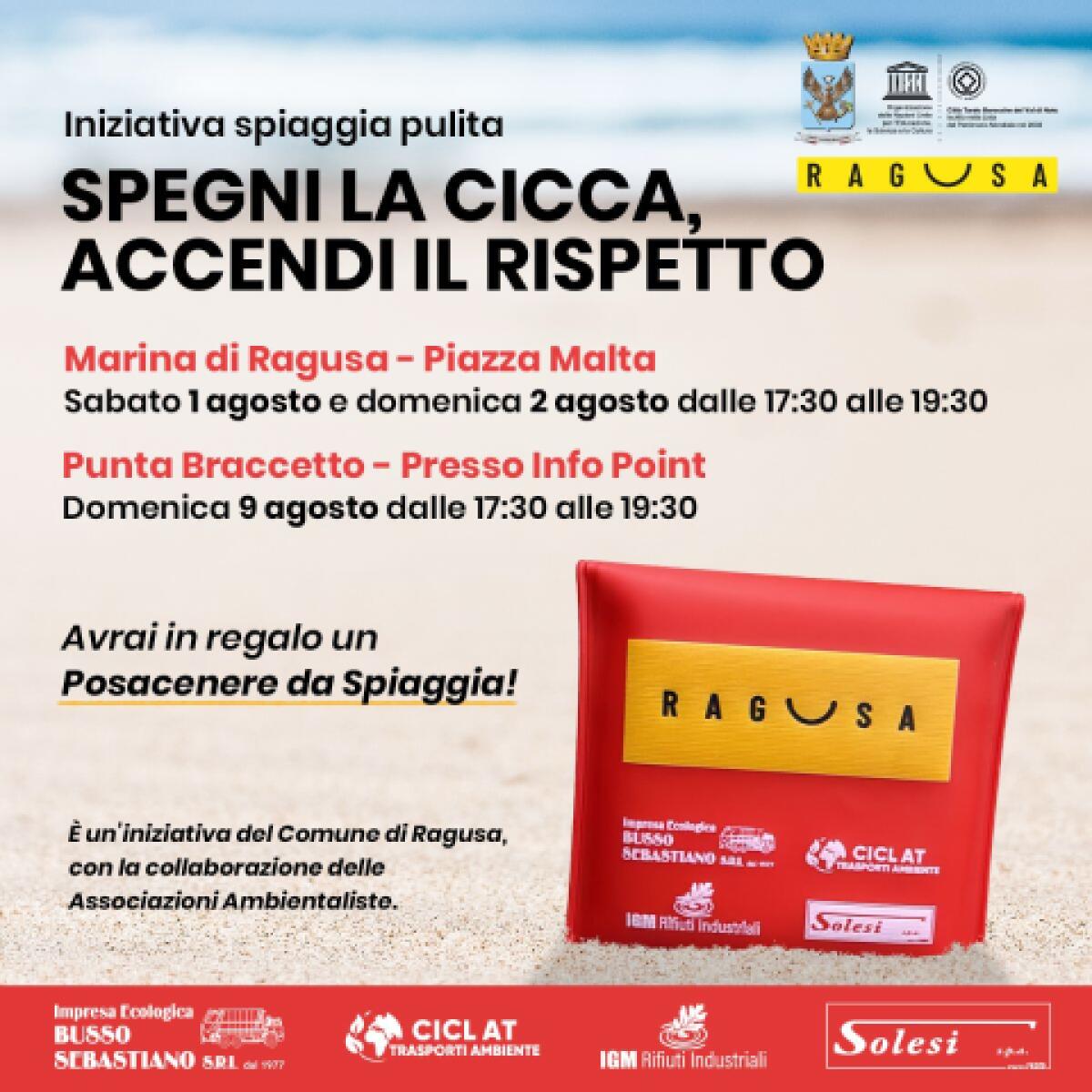 Marina di Ragusa e Punta Braccetto: distribuzione di portacicche tascabili per spiagge più pulite - 
