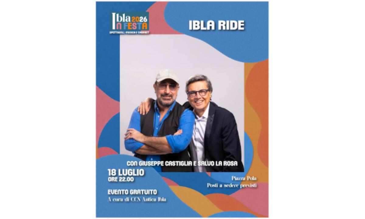Ibla Ride: Peppe Castiglia e Salvo La Rosa in cabaret a Ragusa Ibla il 18 luglio - 