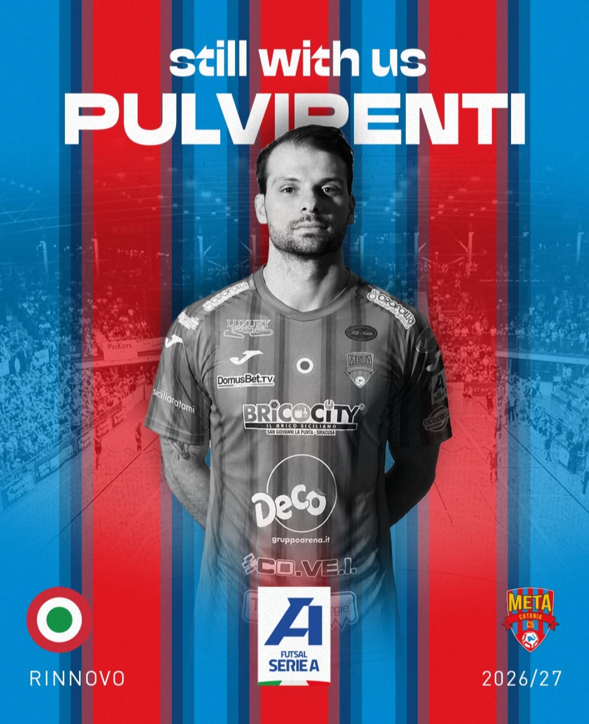 Meta Catania conferma Giovanni Pulvirenti: il bomber resta con i rossazzurri per il 2026/27 - 
