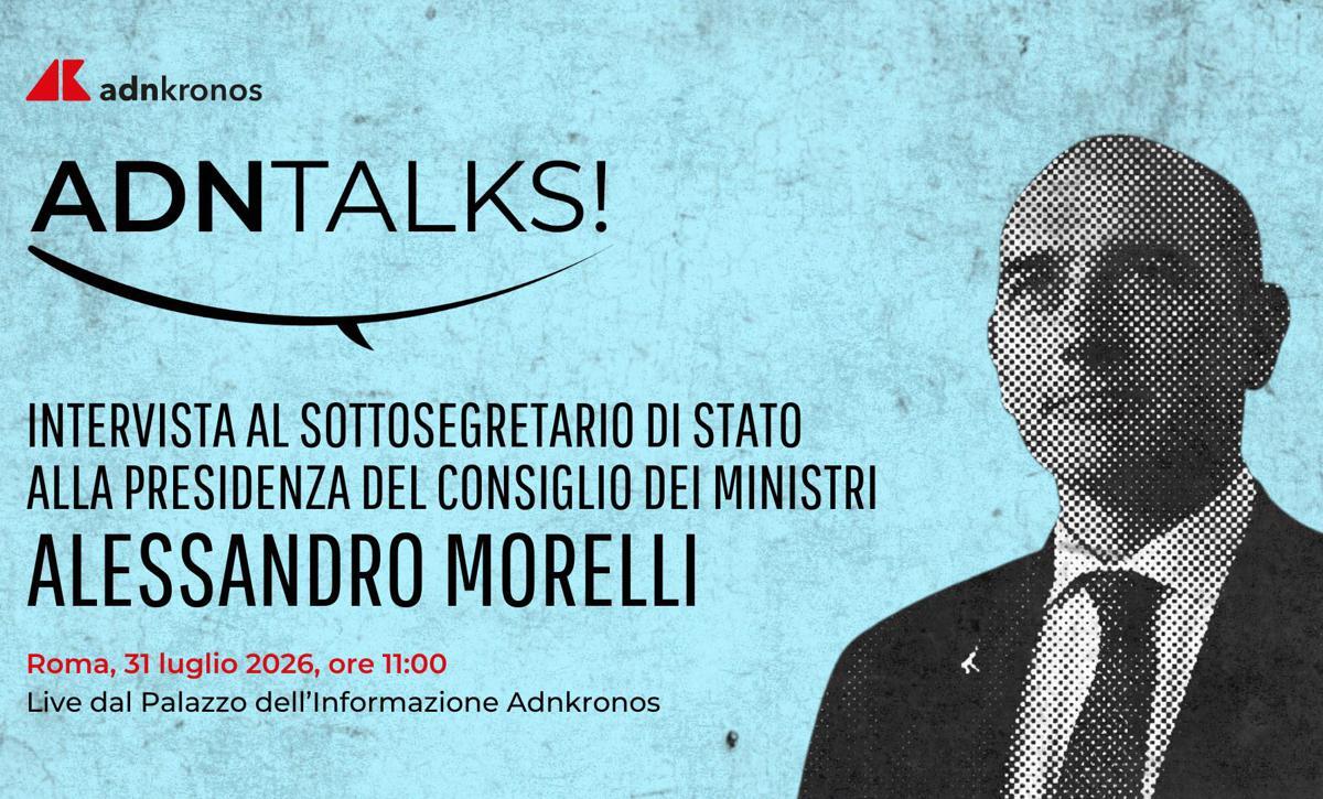 Alessandro Morelli oggi all'Adnkronos per AdnTalks, diretta dalle 11 - 