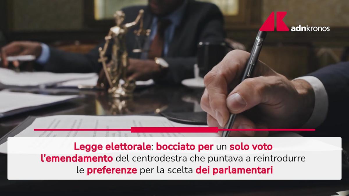 Legge elettorale, preferenze bocciate: parte conta dei franchi tiratori in maggioranza - 