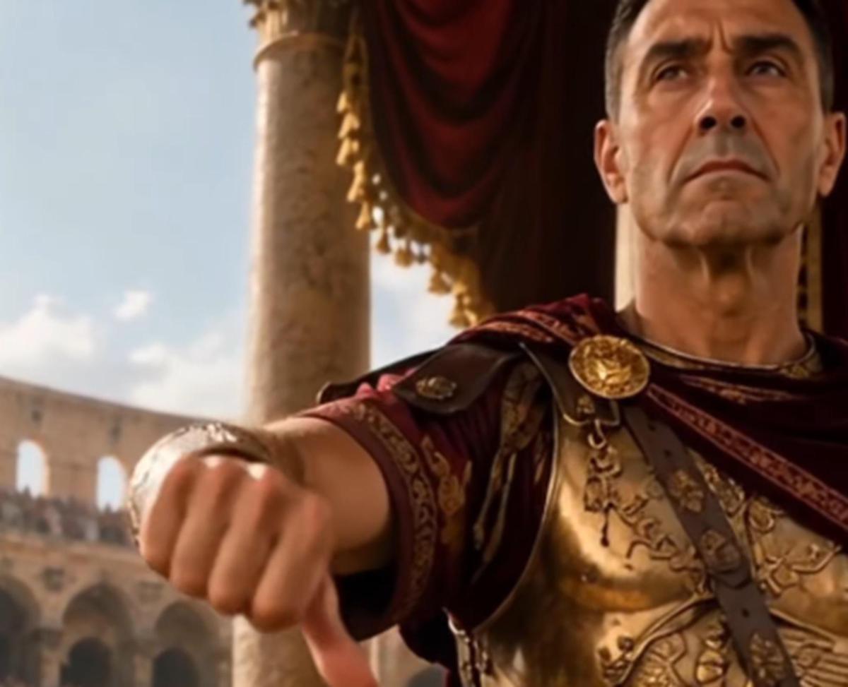 Vannacci come un gladiatore fa 'giustiziare' Schlein e Conte in video Ia, opposizioni insorgono - 