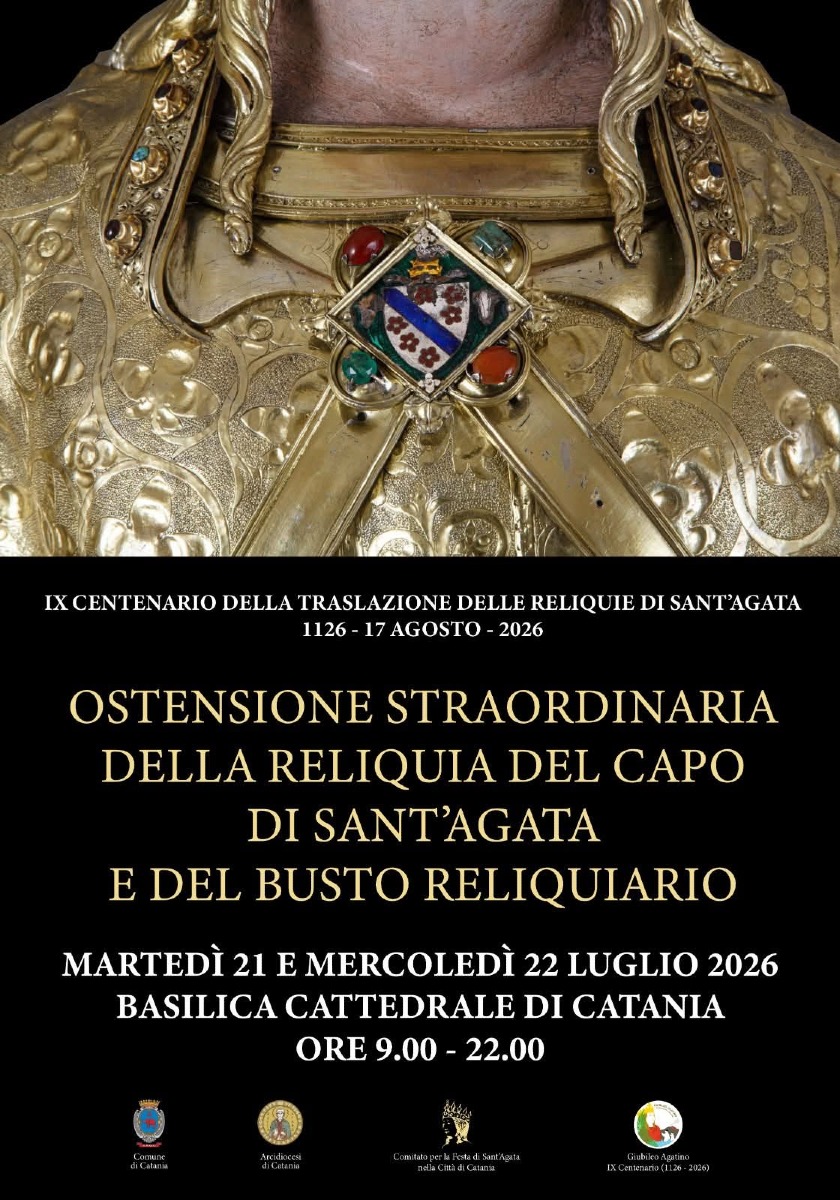 Locandina Ostensione reliquia Sant'Agata