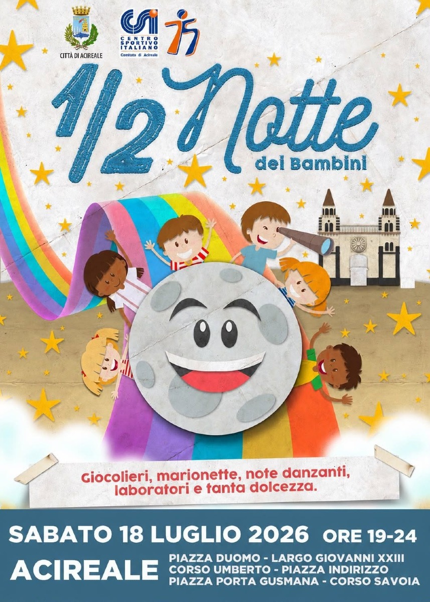 Locandina ufficiale 1/2 notte dei bambini