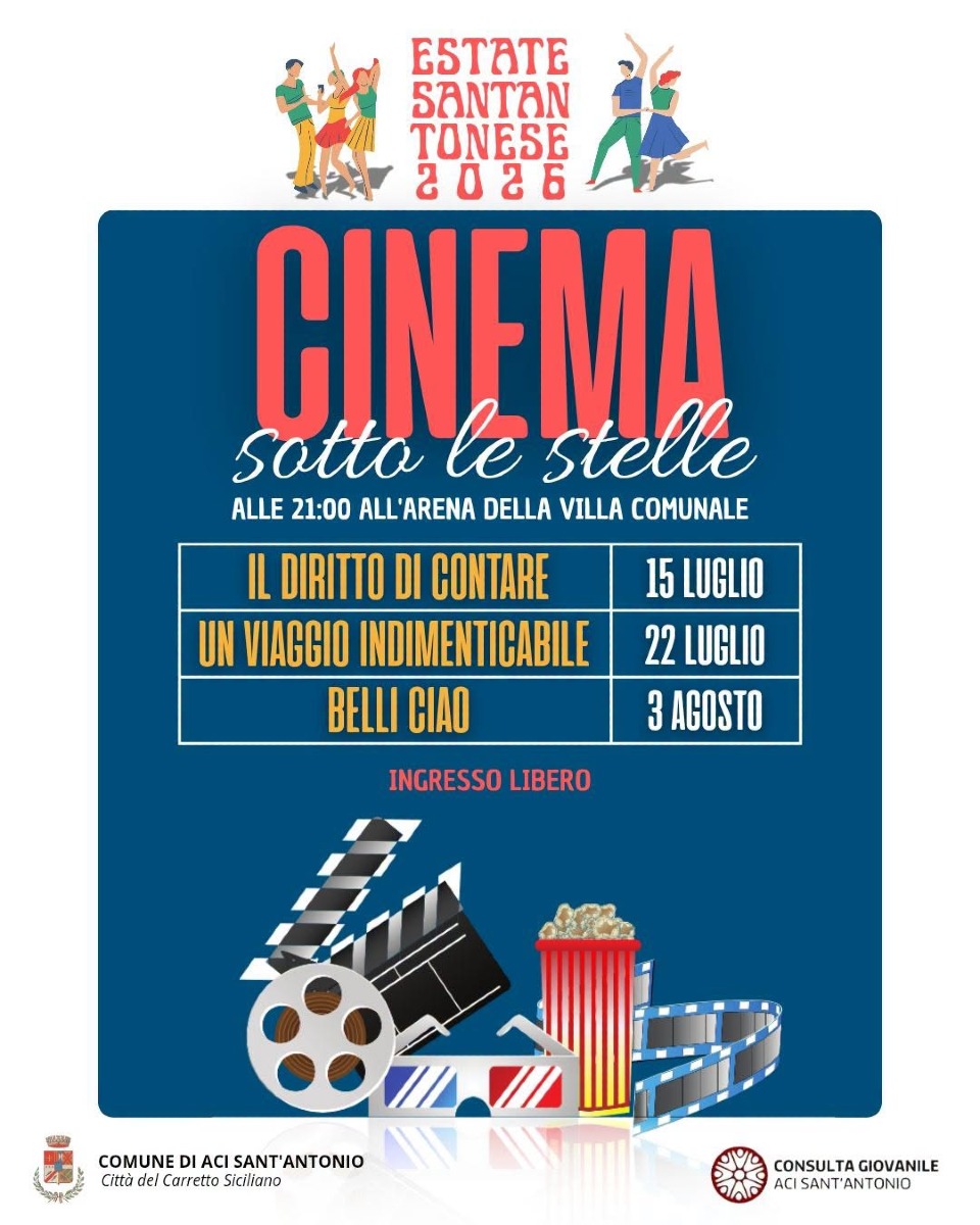 Locandina Cinema Sotto le Stelle ad Aci Sant'Antonio