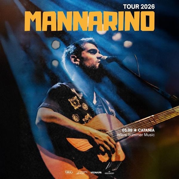 Locandina concerto Mannarino a Catania
