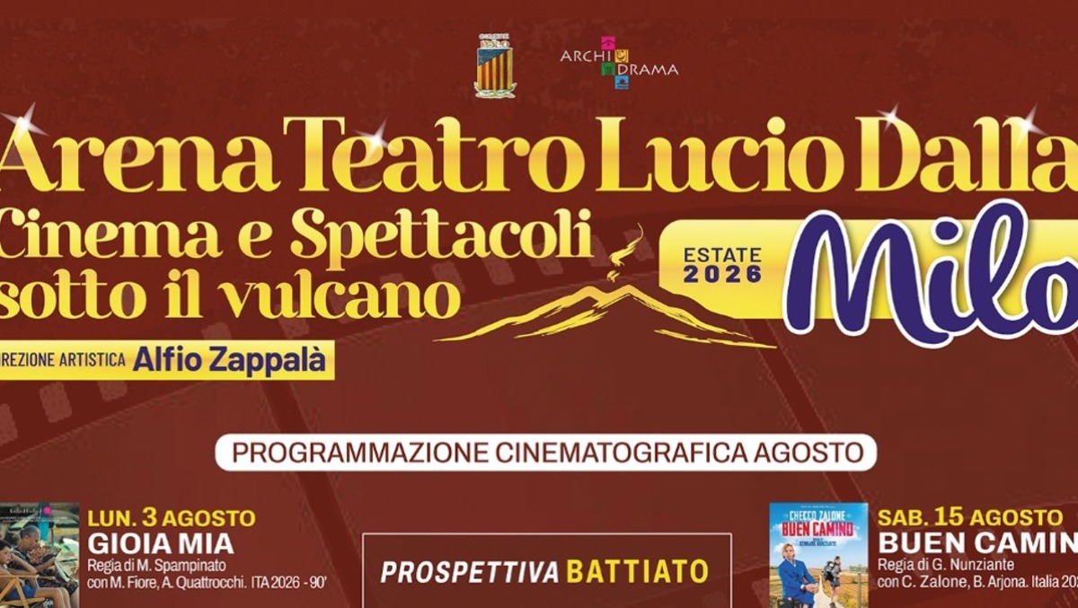 All’Arena Teatro Lucio Dalla di Milo al via la sezione cinema: omaggio a Franco Battiato e ricco cartellone - 
