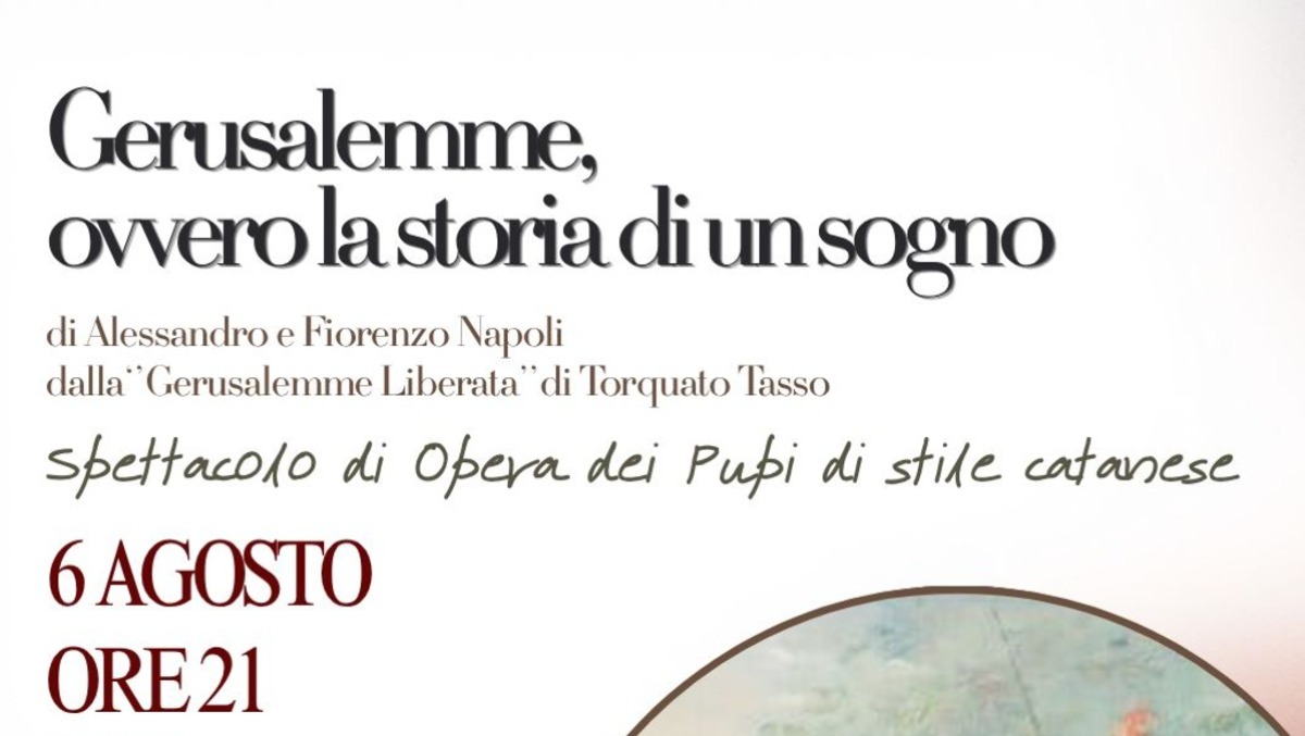 I Pupi dei Fratelli Napoli portano a Messina la «Gerusalemme, ovvero la storia di un sogno» - 