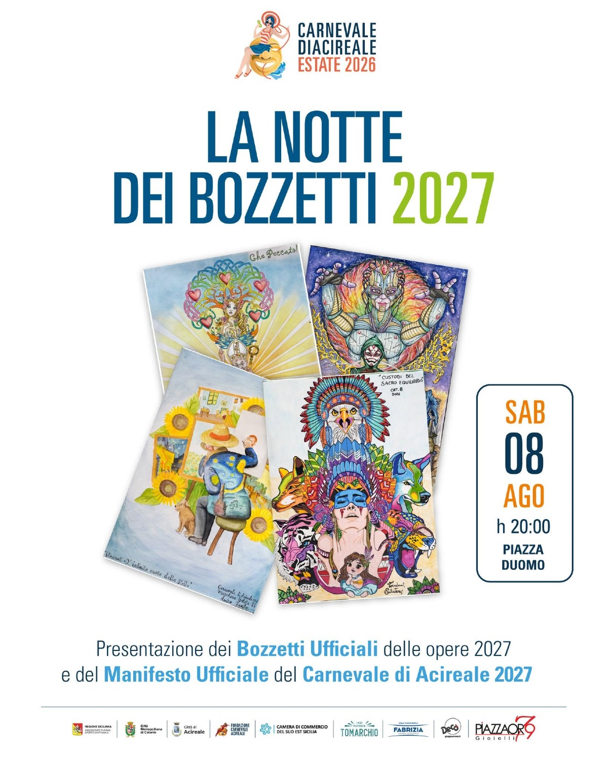 Acireale, la "Notte dei Bozzetti": in anteprima i progetti del Carnevale 2027 - 