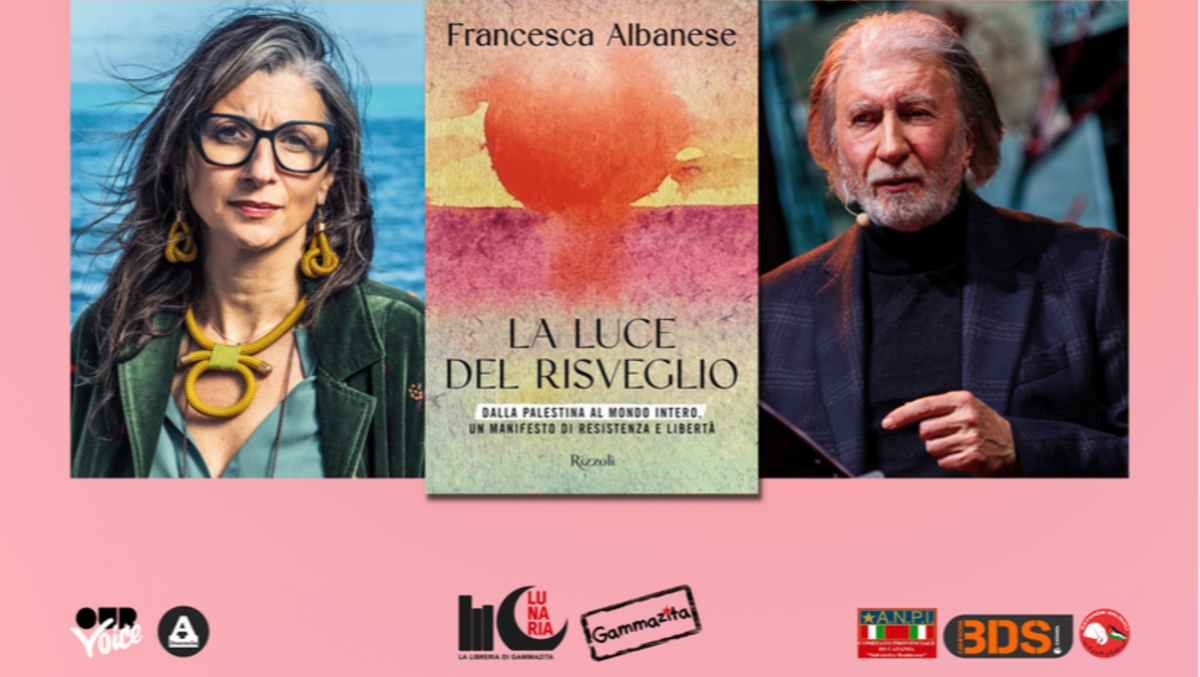Francesca Albanese torna a Catania: in piazza la presentazione de 'La luce del risveglio' con Roberto Scarpinato - Credit Foto Associazione culturale Gammazita APS