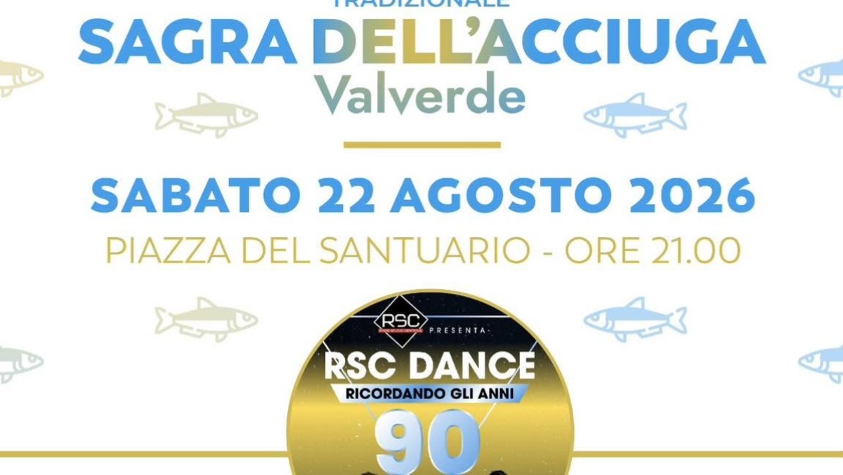 Valverde torna agli anni '90: sabato 22 agosto RSC Dance in Piazza del Santuario - 