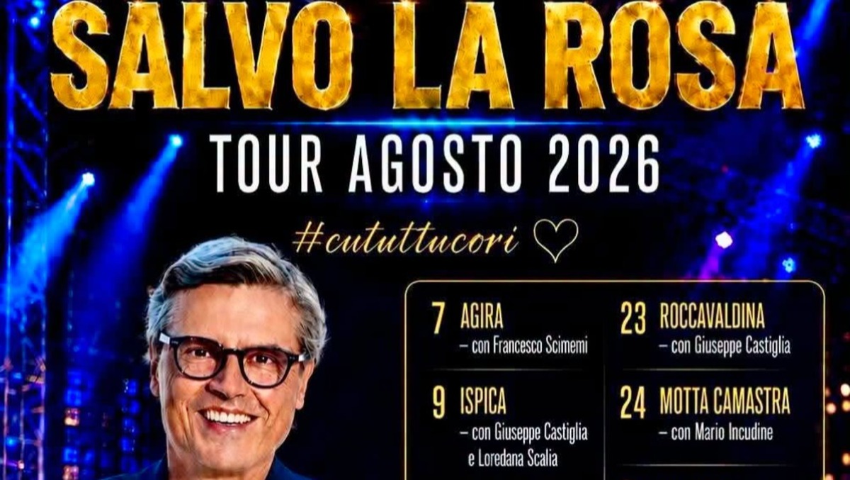 Salvo La Rosa pubblica il calendario di agosto: tournée per i paesi della Sicilia - 