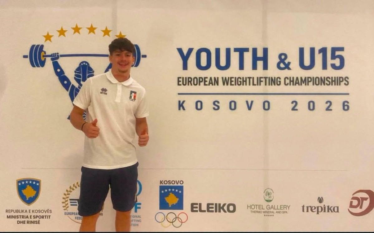 Campionati Europei Youth: Mattia Riggi migliora tre record italiani nella 70 kg e sfiora il podio - Credit Foto Questura di Caltanissetta