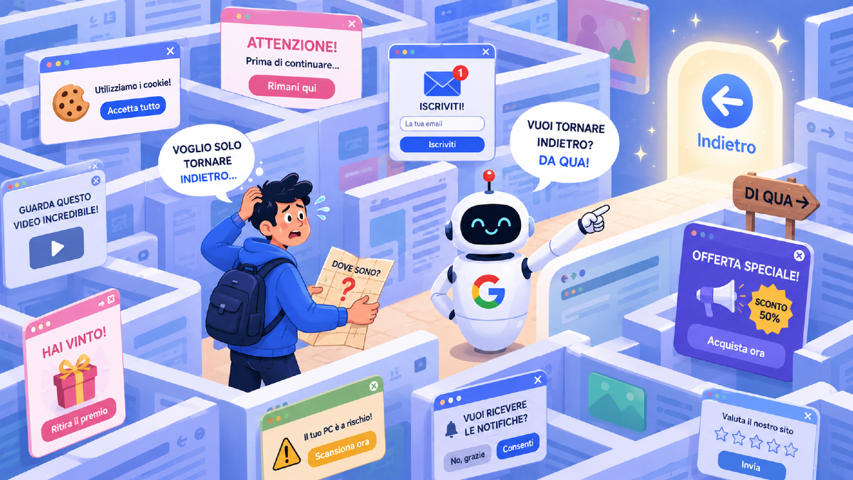 Google e il “back button hijacking”: cosa cambia davvero per gli editori (e perché dovresti adeguarti subito) - 