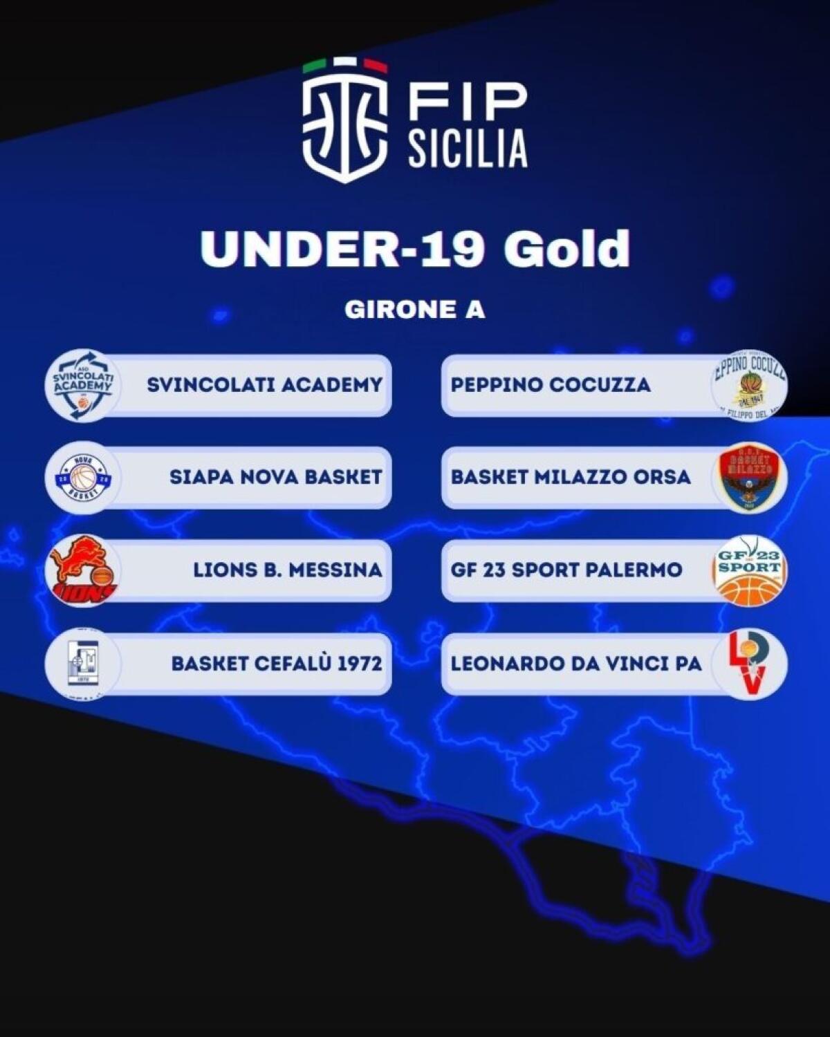 U19 Gold Sicilia, 17 squadre in due gironi: calendari e obiettivo Final Four - 