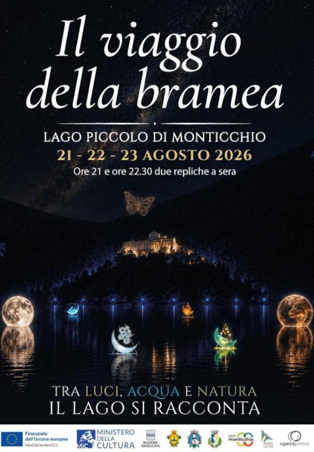 Teatro il viaggio della Bramea, a Monticchio spettacolo di luci, droni e danza - 