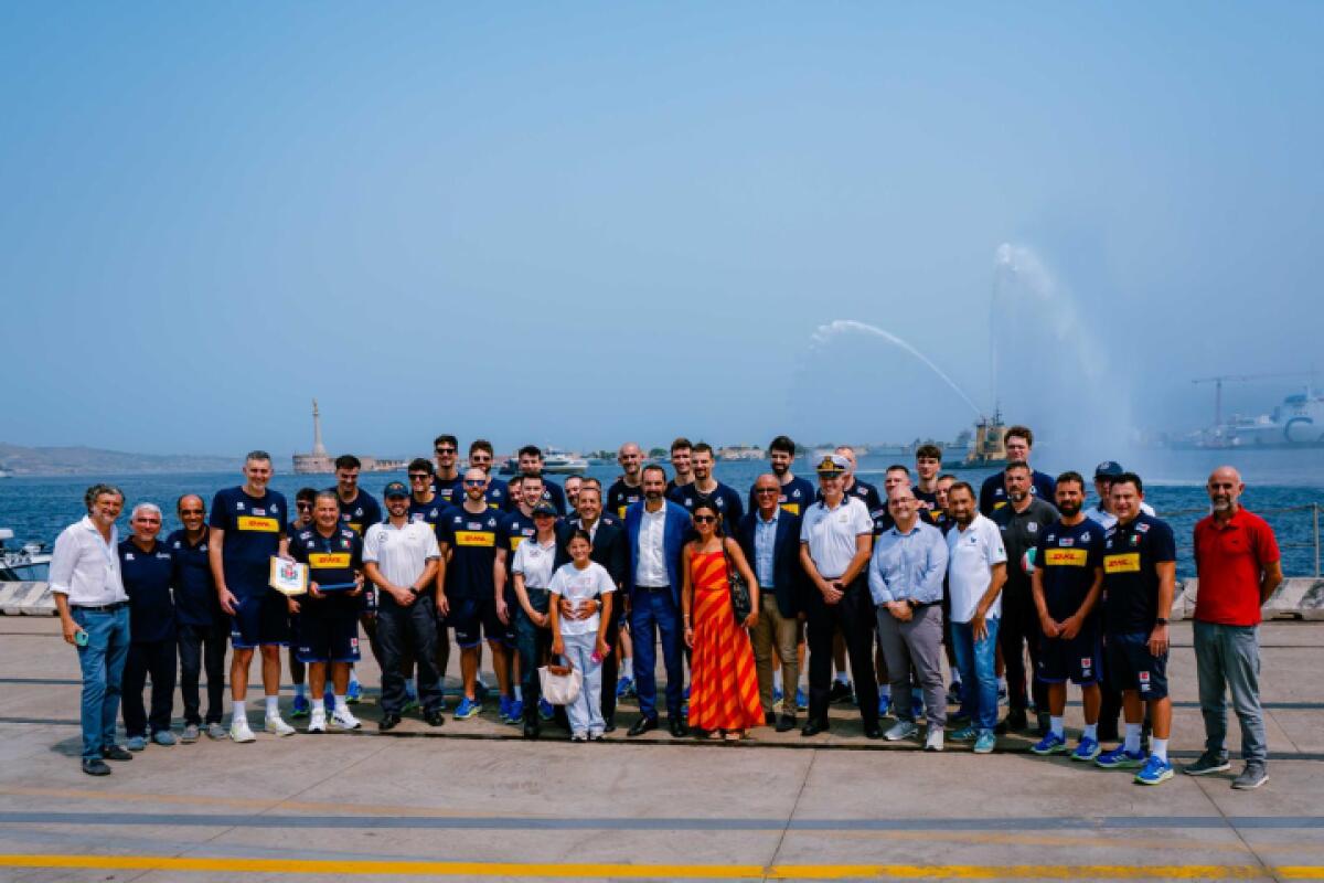 FIPAV Cup Men Elite 2026: gli Azzurri accolti a Messina dal sindaco Basile - 