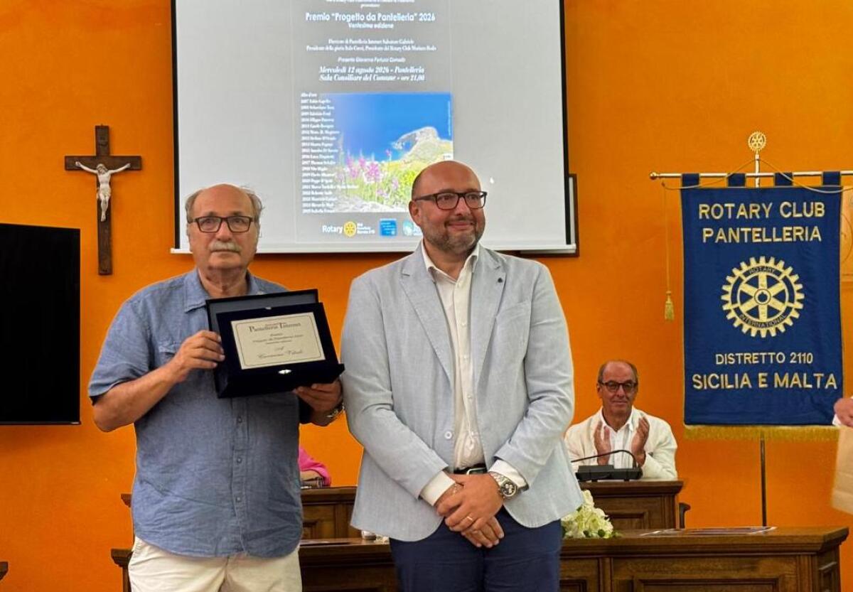 Premio Progetto da Pantelleria: il riconoscimento a Carmine Vitale e la sfida collettiva per l'isola - 
