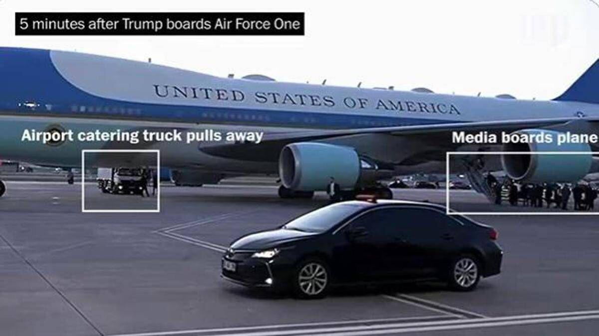 Trump e la falsa partenza sull'Air Force One, il depistaggio del tycoon contro la minaccia dell'Iran - Video - 