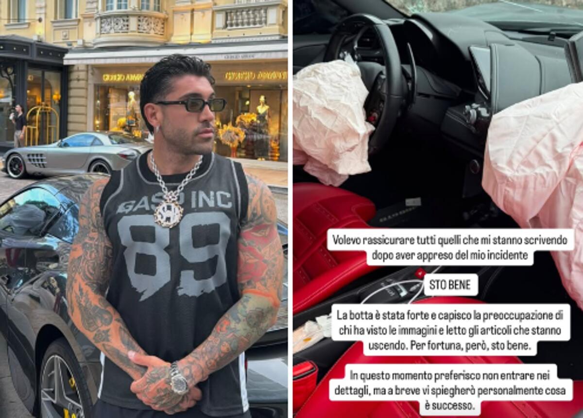 Steven Basalari, l'incidente con la Ferrari: "La botta è stata forte, ma sto bene" - 