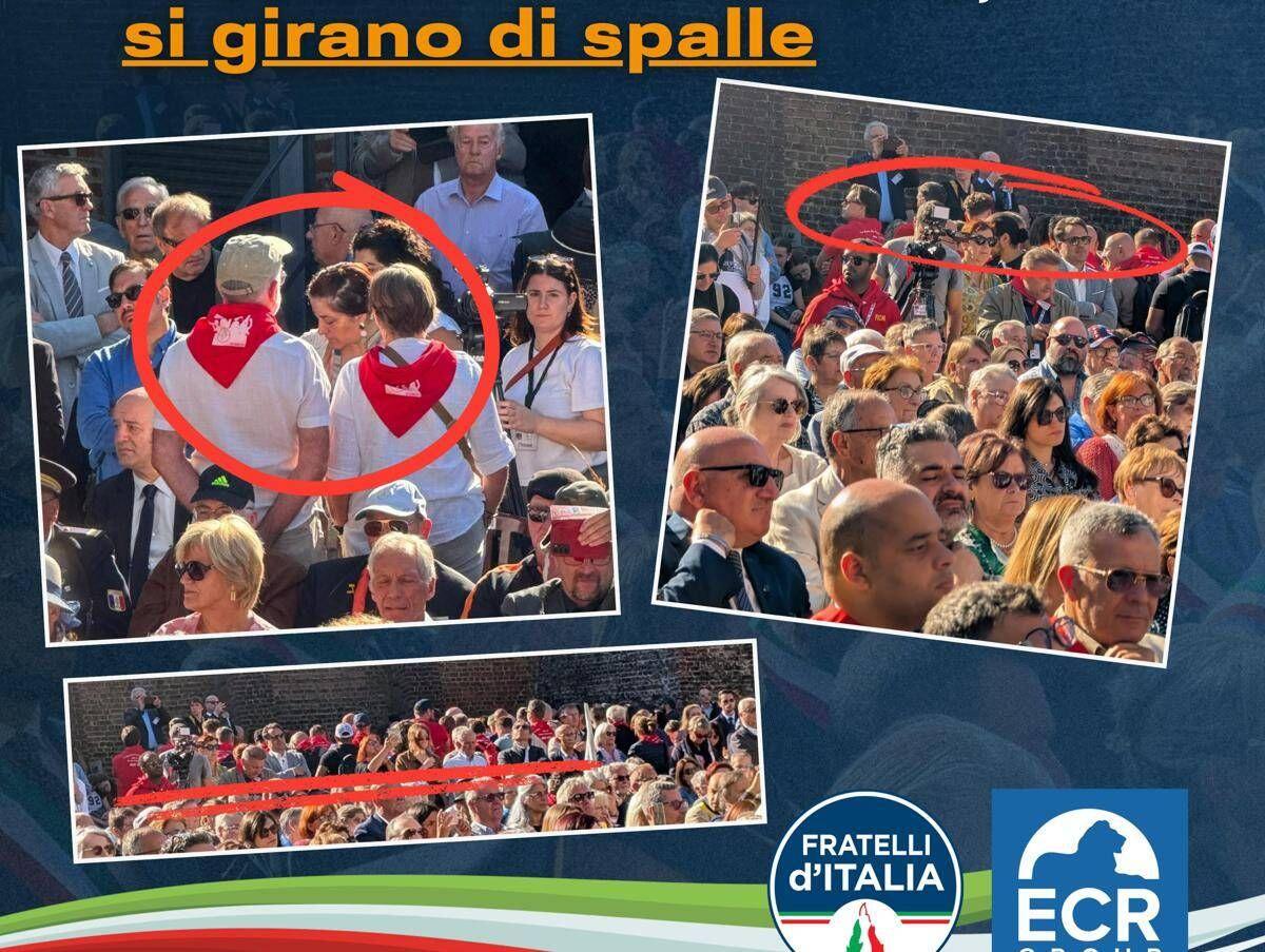 Commemorazione Marcinelle, Fidanza: "Cgil volta spalle a La Russa". Meloni: "Gesto grave". Landini nega - 
