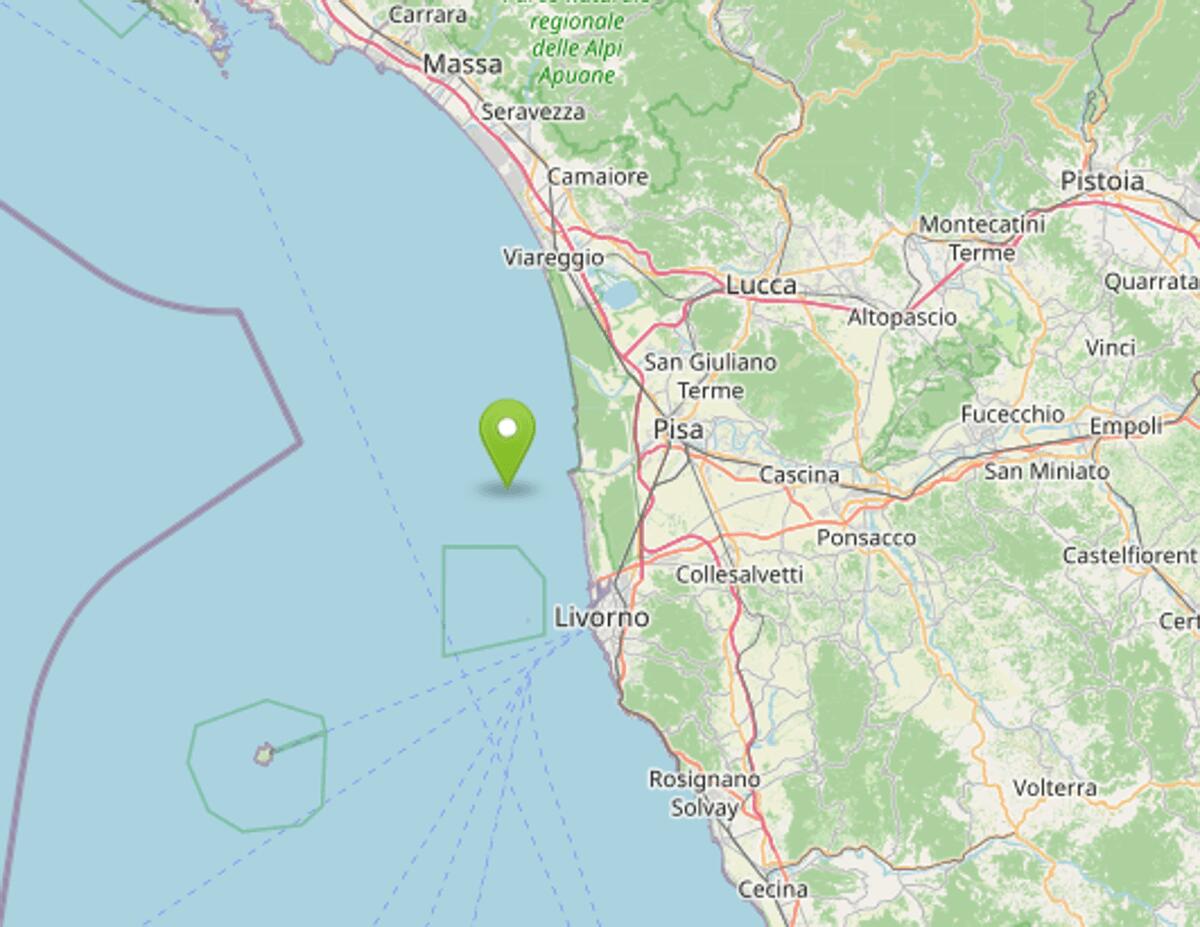 Terremoto oggi in Toscana, scossa di magnitudo 3.7: avvertita sulla costa a Massa, Lucca, Livorno e Pisa