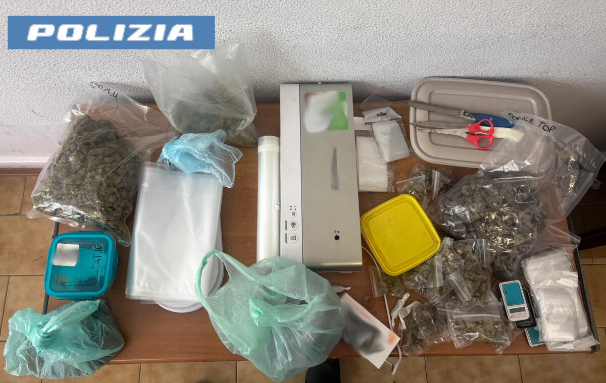 Catania: arrestato 24enne a Picanello con circa 900 g di marijuana, bloccato dalle unità cinofile - 