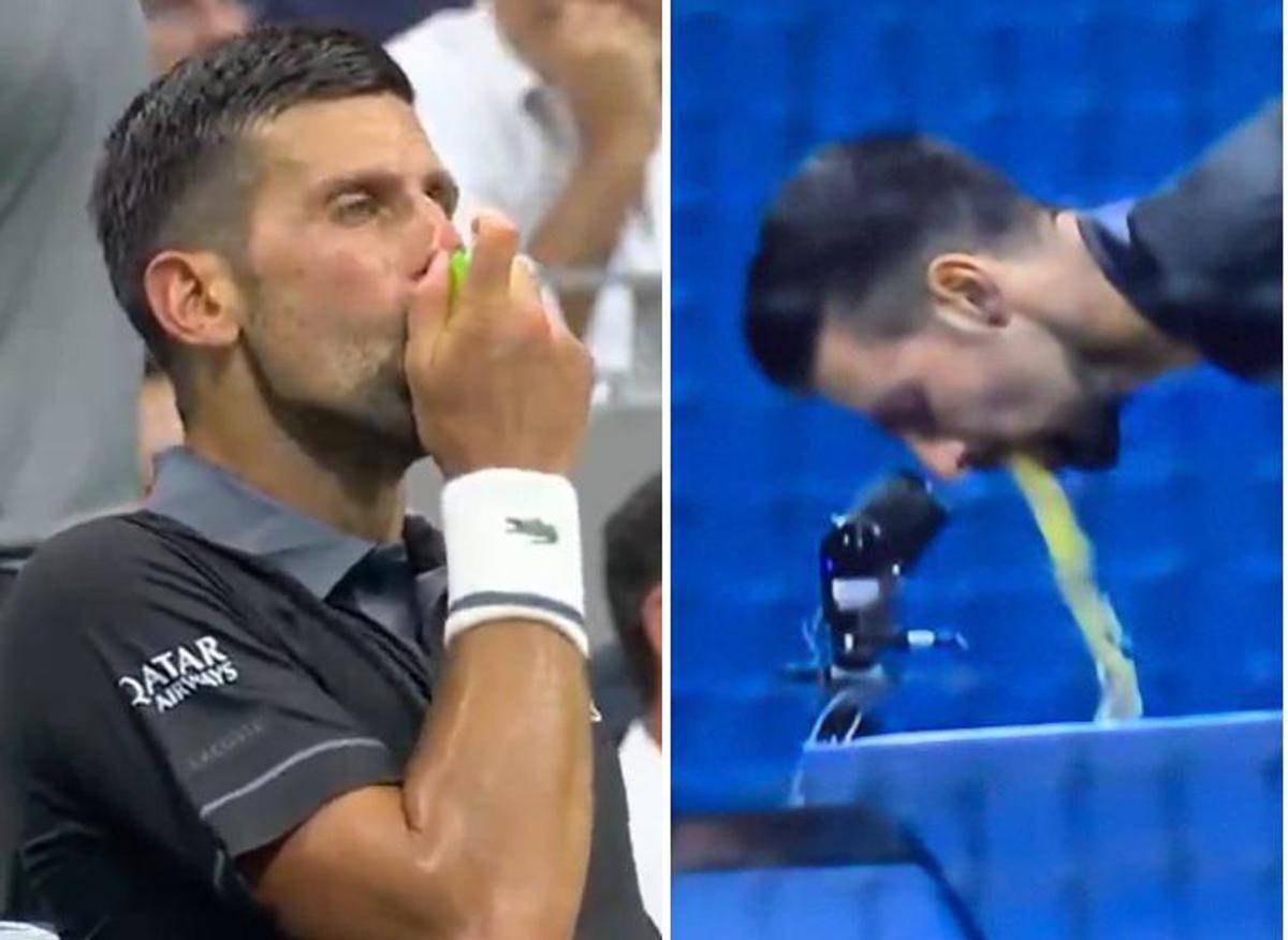 US Open, Djokovic e i problemi fisici: vomito e inalatore in campo - Video - 