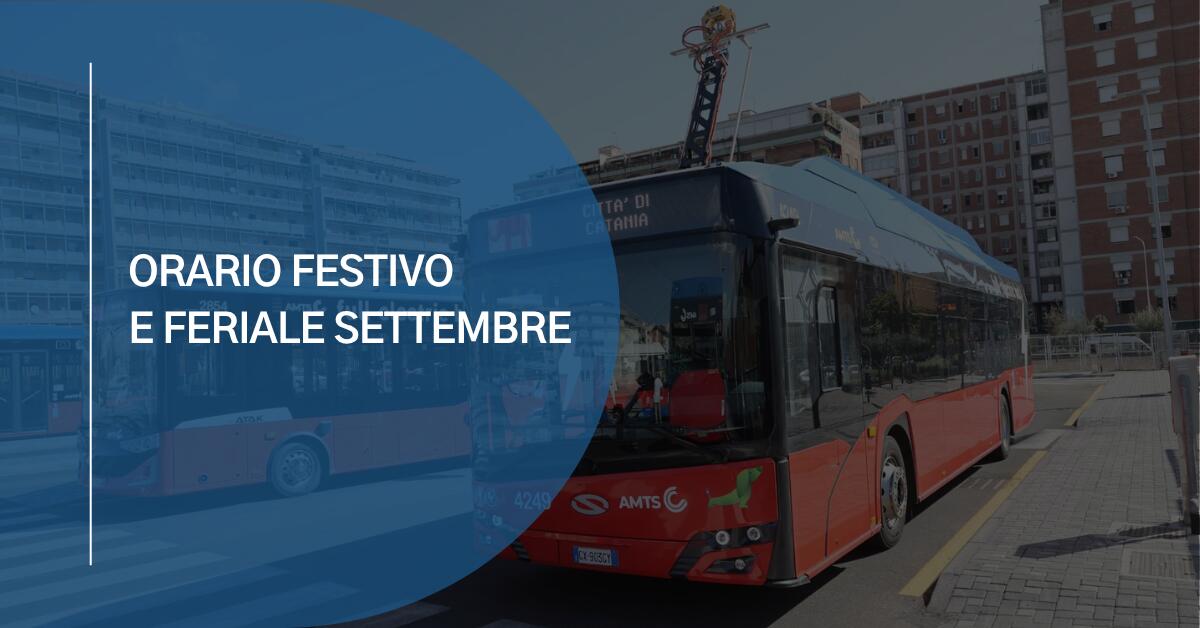 AMTS Catania: nuovo orario feriale dal 31 agosto, festivo dal 6 settembre - 