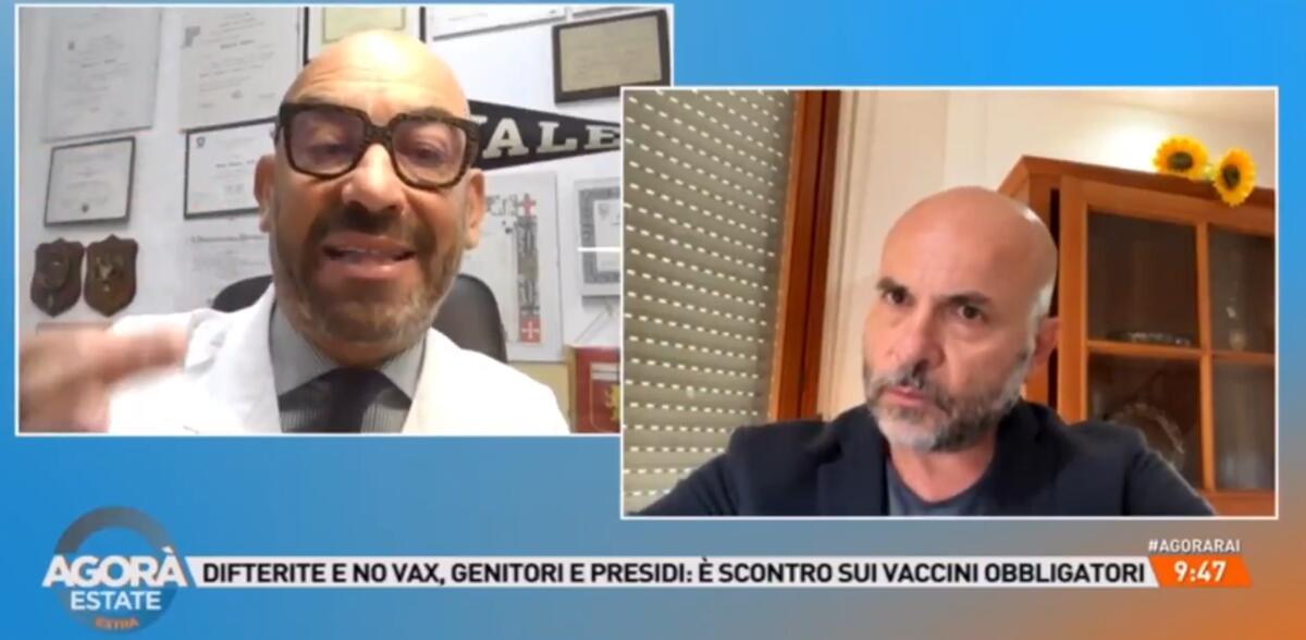 Bassetti contro Dragoni, scontro in diretta ad 'Agorà Estate' su difterite: "Ignorante" - 
