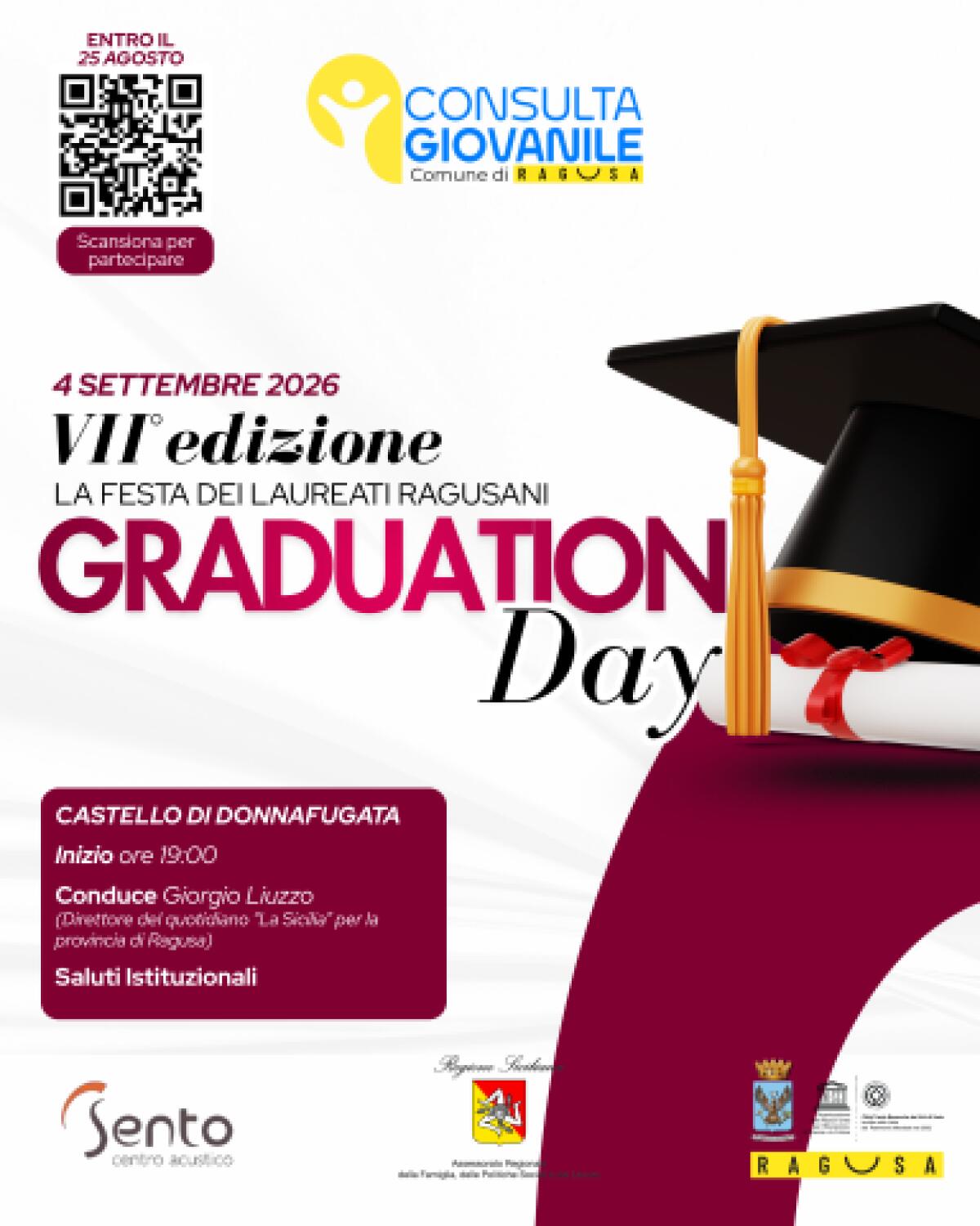 Graduation Day a Ragusa: il 4 settembre al Castello di Donnafugata la VII edizione - 