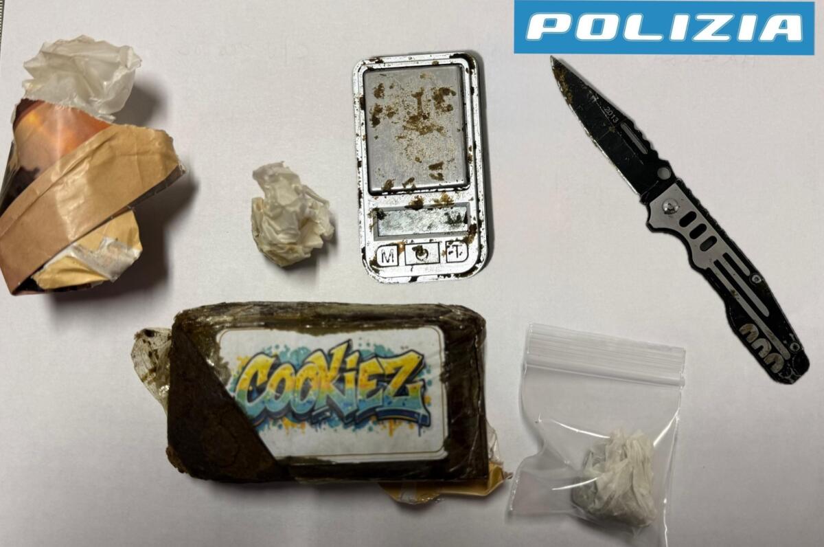 Marsala: arrestato un 2006 mazarese con 100 g di hashish, coltello e bilancino nell’auto - 
