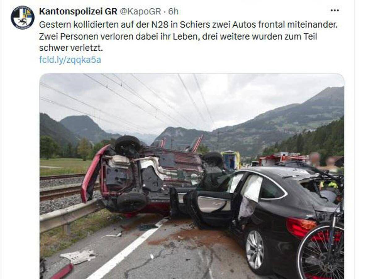 Svizzera, incidente stradale a Schiers: morti due italiani - 