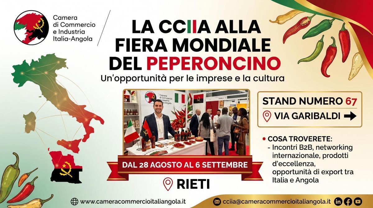 Domani alla Fiera del peperoncino di Rieti, dibattito con Tajani sul Piano Mattei - 