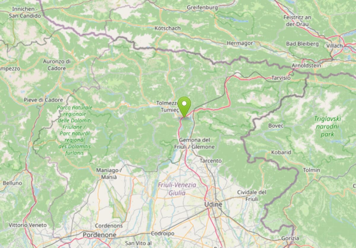 Terremoto in Friuli, scossa di magnitudo 3.3 in provincia di Udine: paura ma nessun danno - 