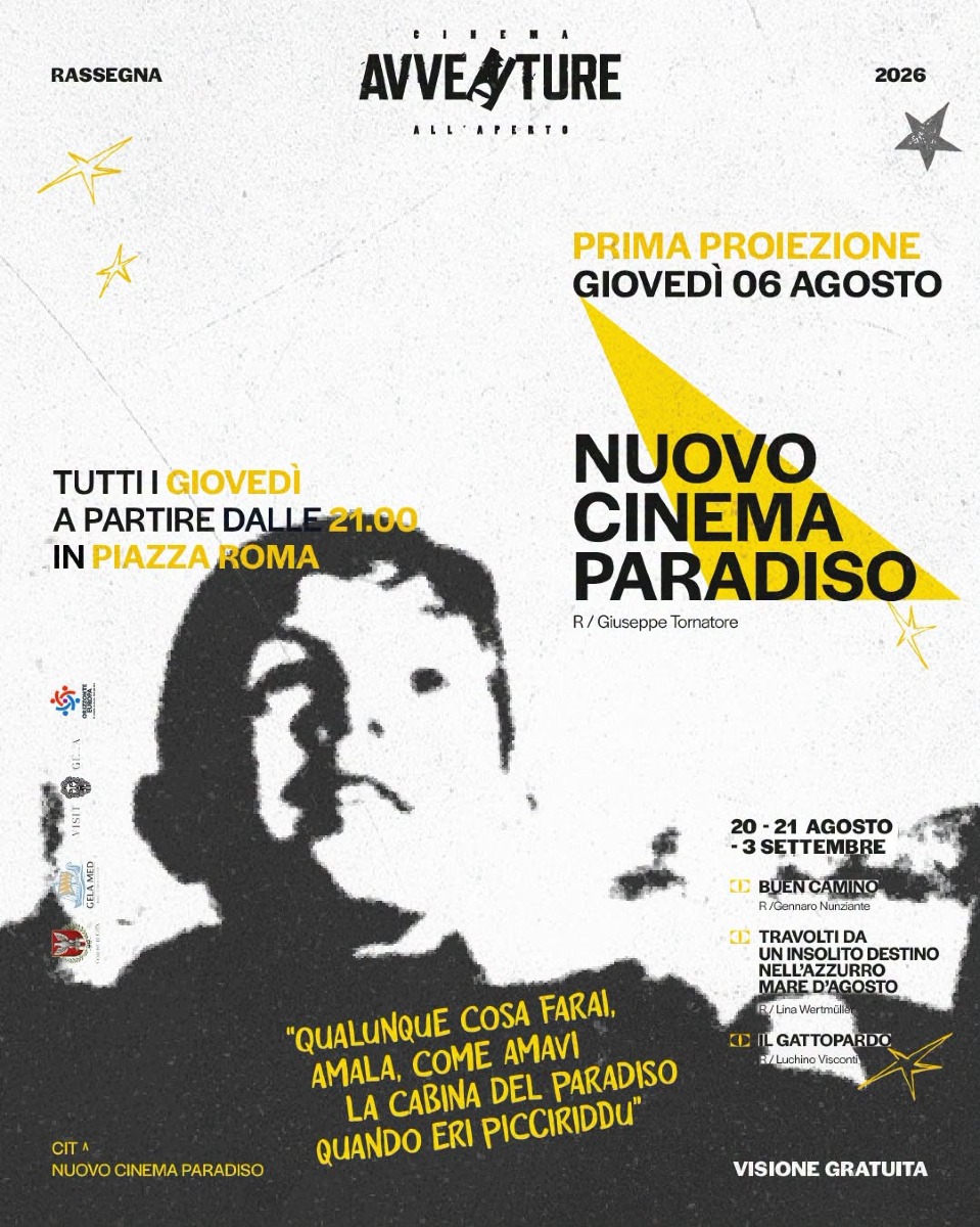 Locandina Nuovo cinema paradiso a Gela