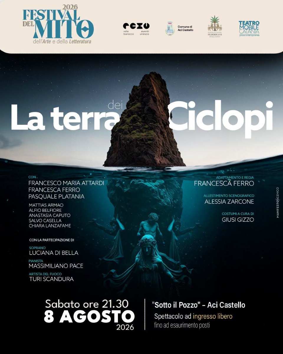 Locandina de La terra dei Ciclopi ad Aci Castello