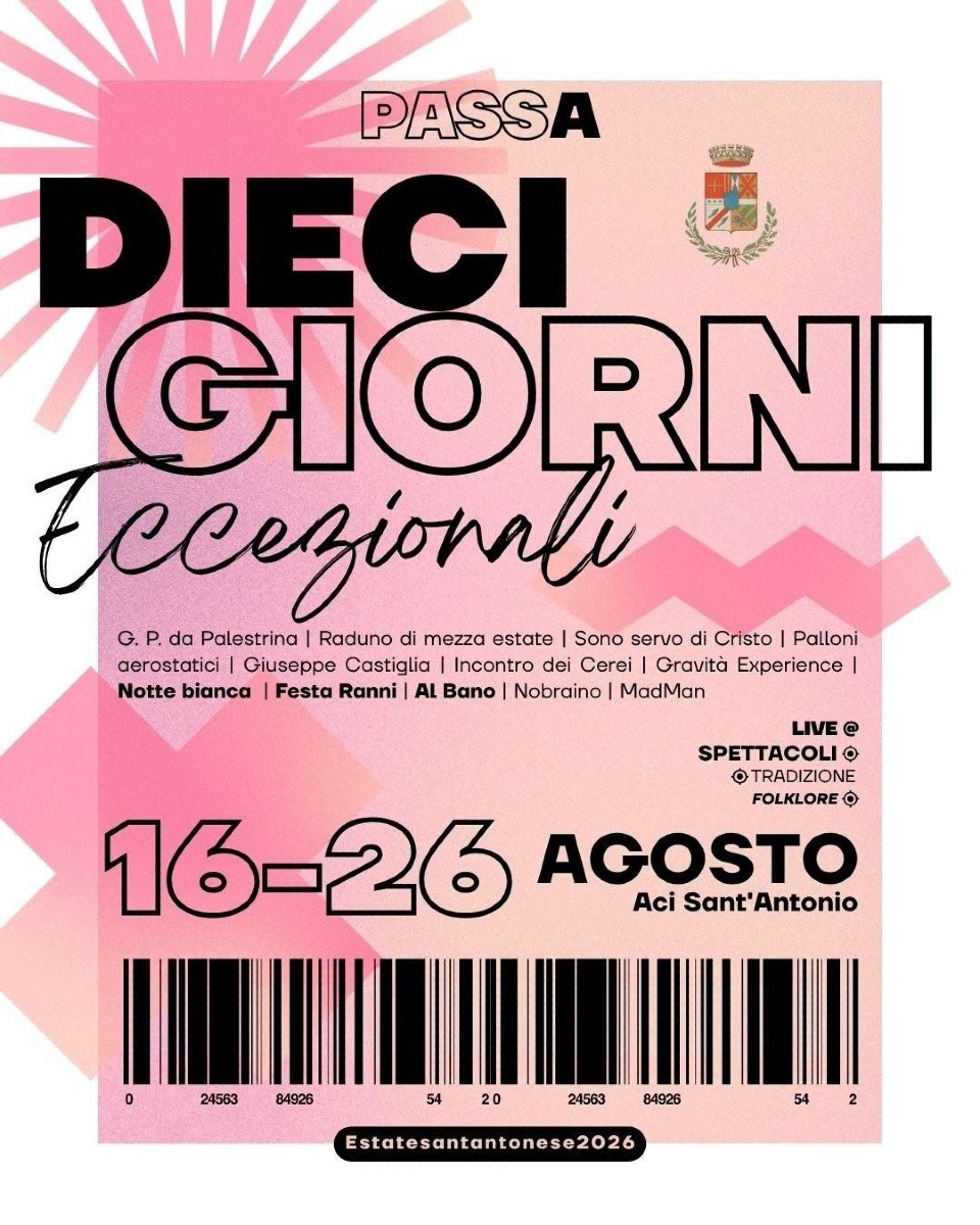 Locandina Dieci Giorni a Aci Sant'Antonio