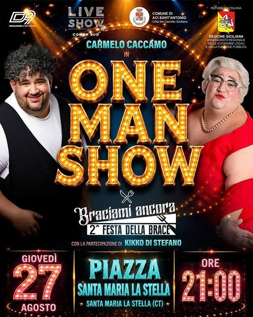 Locandina ufficiale One Man Show 