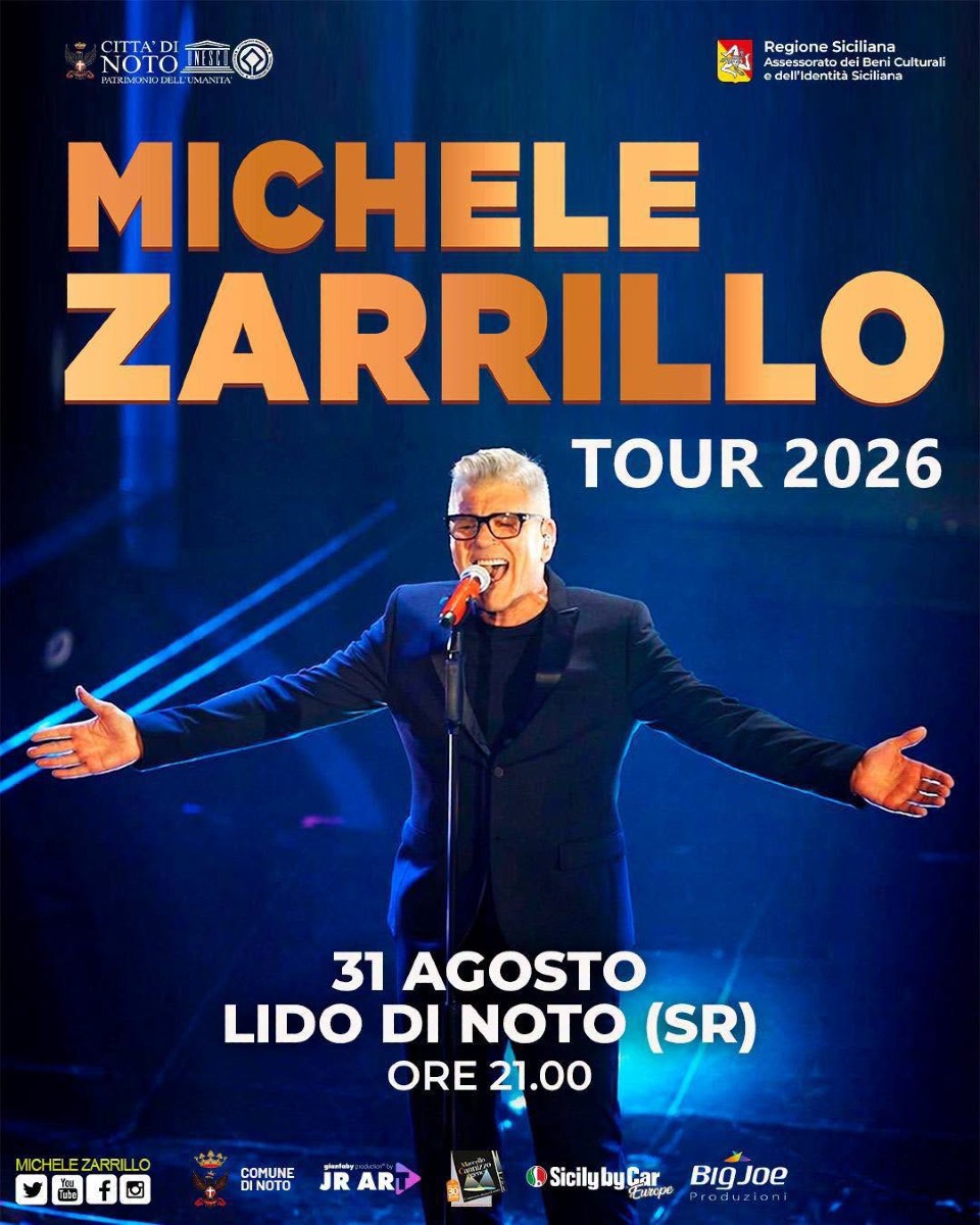 Locandina Michele Zarrillo a Noto