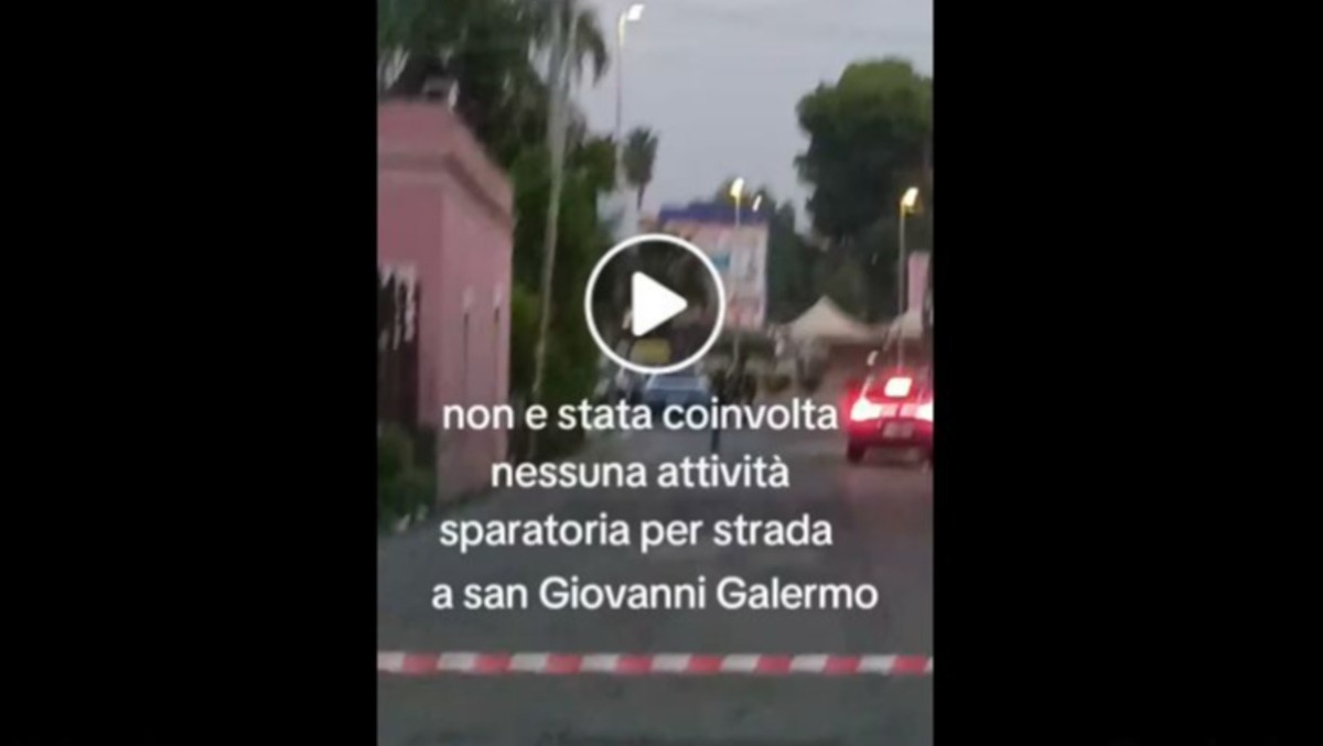 San Giovanni Galermo: strada chiusa per possibile sparatoria, video social mostra scena 'da set' - Credit Foto Inciviltà a Catania