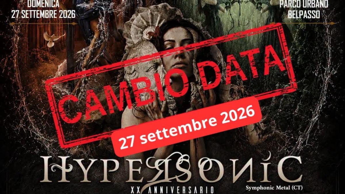 Hyperfest 2026 a Belpasso: cambio data, Hypersonic celebrano 20 anni - 